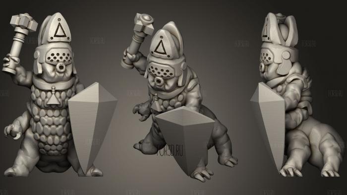 Mossfolk Cleric 3d stl for CNC